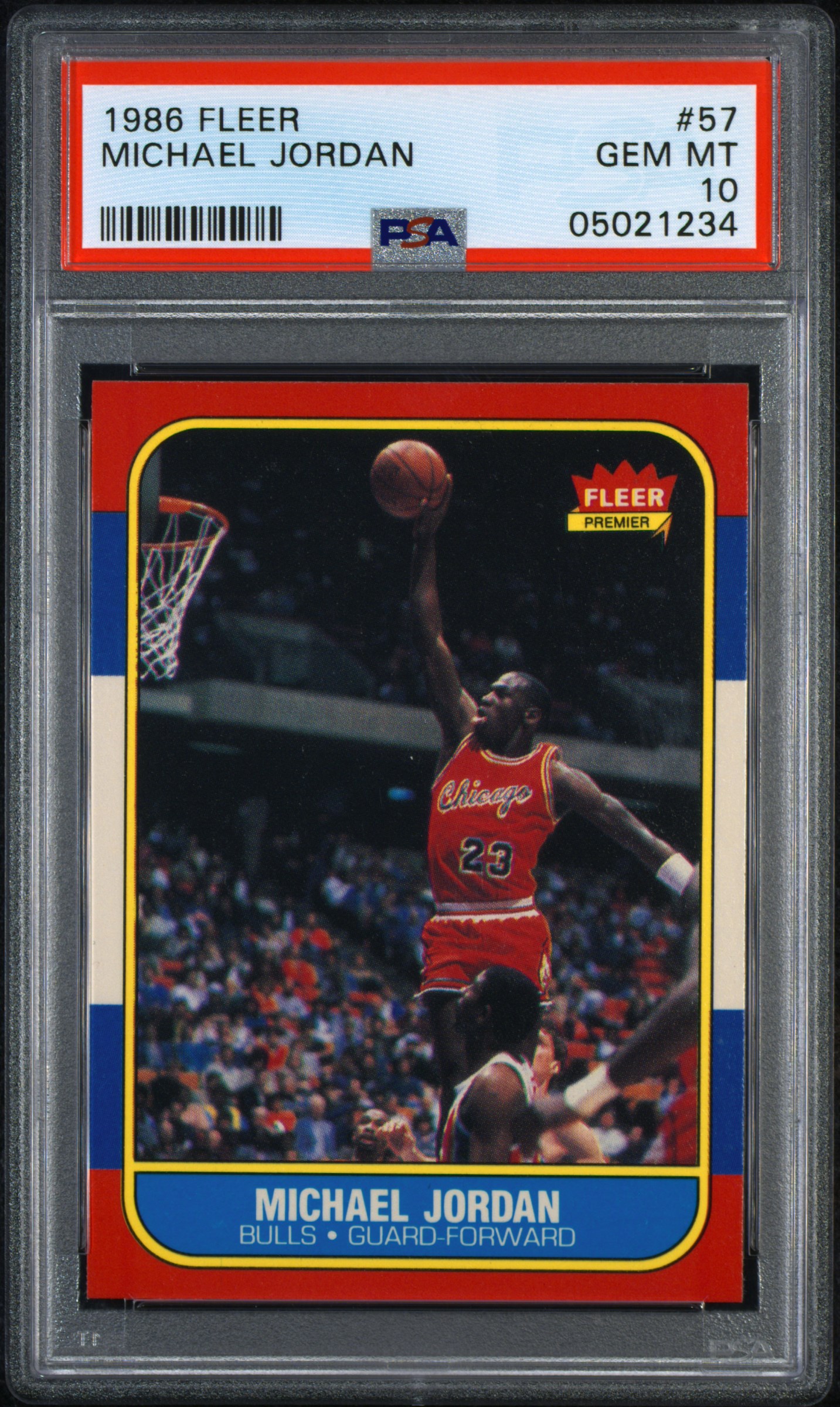 1986 Fleer Michael Jordan PSA 10